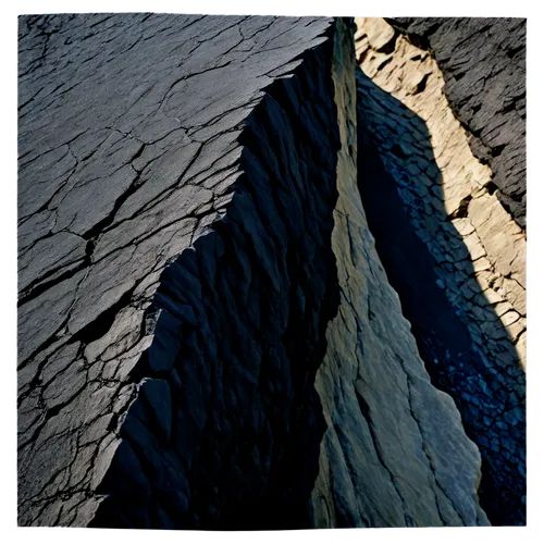 Fissure, geological formation, rocky terrain, deep crack, rough edges, dark shadows, dramatic lighting, high contrast, 3/4 composition, shallow depth of field, warm color tone, cinematic lighting.,cre