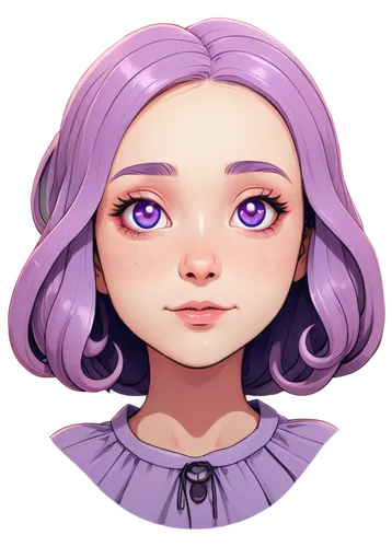 acerola,violet head elf,stylized macaron,zodiac sign libra,custom portrait,plum,twitch icon,flat blogger icon,la violetta,eglantine,violet,anemone hupehensis september charm,lilacs,acerola family,libra,vector girl,anemone purple floral,lilac,doll's facial features,cute cartoon character,Illustration,Realistic Fantasy,Realistic Fantasy 47