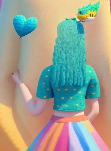 mermaid background,mermaid scales background,candy island girl,colorful heart,3d fantasy,painted hearts,blue heart balloons,stylized macaron,mermaid scale,girl from behind,mermaid vectors,heart with c