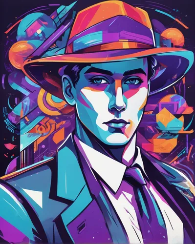 twitch icon,steam icon,vector art,vector illustration,fedora,gentleman icons,vector graphic,hatter,smooth criminal,adobe illustrator,phone icon,twitch logo,vector image,gyro,vector design,tumblr icon,illustrator,bot icon,magician,game illustration,Conceptual Art,Sci-Fi,Sci-Fi 06