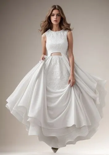 una modelo vistiendo un vestido largo blanco,overskirt,bridal clothing,hoopskirt,bridal party dress,wedding dresses,wedding gown,quinceanera dresses,wedding dress train,white winter dress,wedding dres