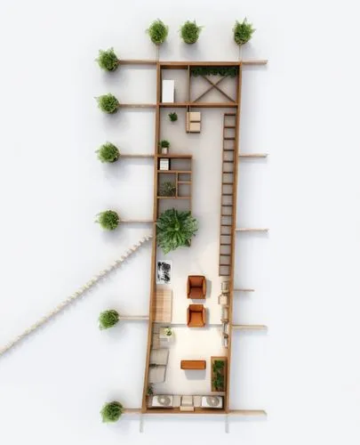 un comercio de ropa pequeño pero moderno que lusca mucho por el dia con acabados simples pero bonitos ,climbing garden,habitaciones,hanging houses,multilevel,floorplan home,sky apartment,trellises,lof