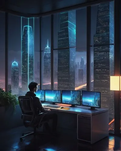 cybercity,modern office,cybertown,cyberport,computer room,night administrator,cyberworld,futuristic landscape,cyberscene,blur office background,offices,cybertrader,sky apartment,consulting room,shinra,desktops,megacorporation,cyberview,cool backgrounds,oscorp,Illustration,Paper based,Paper Based 05