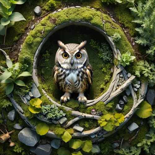 owl art,owl nature,owl,owl-real,owl background,little owl,southern white faced owl,boobook owl,owl mandala pattern,lawn ornament,fairy house,garden decor,sparrow owl,owl pattern,rabbit owl,terrarium,garden ornament,owlet,fairy door,japanese garden ornament,Unique,Design,Knolling