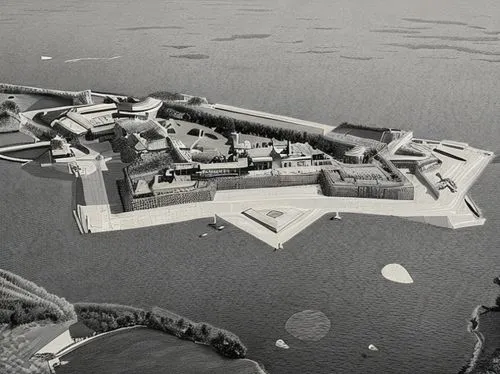 military fort,fort of santa catalina,old fort,artificial island,peter-pavel's fortress,castle de sao jorge,artificial islands,venetian lagoon,gunkanjima,hashima,constantinople,vizcaya,borkum,new castl