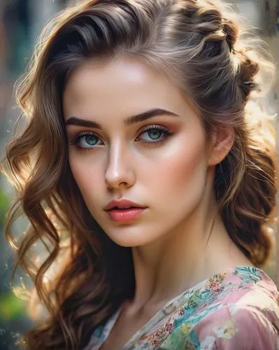 beautiful young woman,romantic look,margairaz,pretty young woman,elizaveta,natural cosmetic,Conceptual Art,Oil color,Oil Color 03