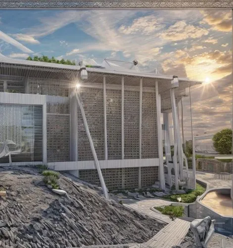 Front elevation ,3d rendering,dunes house,ucsd,nainoa,hdr,fgcu,mid century house,ubc,tropical house,llnl,modern house,beach house,ucsb,eckerd,csusb,aqua studio,house by the water,modern architecture,k