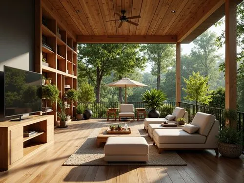 sunroom,wooden decking,wood deck,verandah,living room,cabana,verandahs,livingroom,outdoor furniture,wooden beams,porch swing,wooden pallets,landscape design sydney,modern living room,front porch,interior modern design,home interior,modern decor,wooden planks,porch