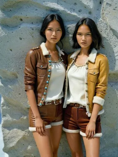 Two lovely girls side by side.,two asian women standing next to each other,cambodians,asiaticas,filipinas,littlefeather,peruvians,buckskins,Photography,Documentary Photography,Documentary Photography 