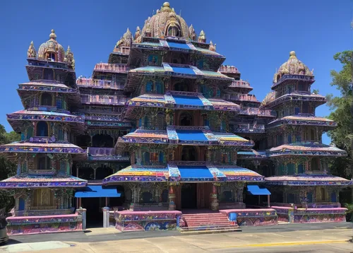 Biggest Hindu Temple In United States This Building Is,hindu temple,jain temple,beomeosa temple,chaumukkha mandir,kuthodaw pagoda,buddhist temple,saman rattanaram temple,tirumala hamata,pagoda,temples