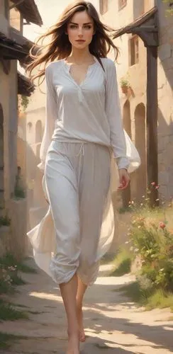 woman walking,naina,shalwar,mastani,girl walking away,tahiliani,kareena,margairaz,walking in a spring,farhadi,girl in a historic way,anfisa,mahira,hansika,hande,hydari,yezidi,strut,eleftheria,vaanii,Digital Art,Impressionism