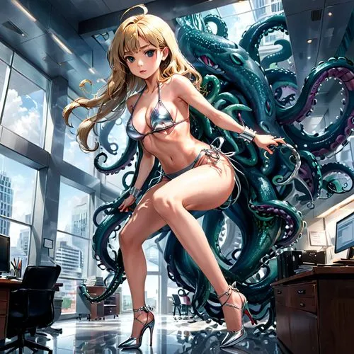 tentacle,tentacles,tentacled,katsuragi,junko,medusa,Anime,Anime,General