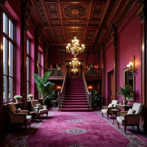 royal interior,ornate room,hallway,entrance hall,opulently,victorian room,palatial,ritzau,opulence,gleneagles hotel,rosecliff,opulent,claridge,hotel hall,foyer,luxury hotel,poshest,palladianism,interior decor,grand hotel