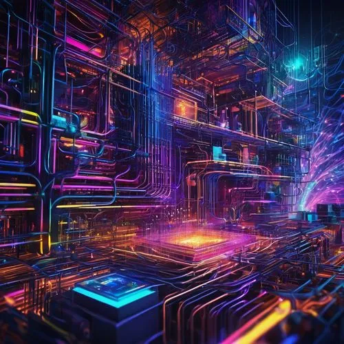 cyberscene,cybercity,fractal environment,cyberia,computer art,cybertown,cyberspace,hypermodern,cybernet,cyberview,computerized,computational,cyberport,3d background,matrix,cyberworld,cyberpunk,computer graphic,synth,technophobia,Illustration,Realistic Fantasy,Realistic Fantasy 37