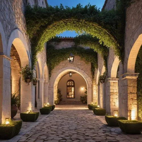 masseria,courtyard,archways,courtyards,cortile,cloister,Photography,General,Realistic