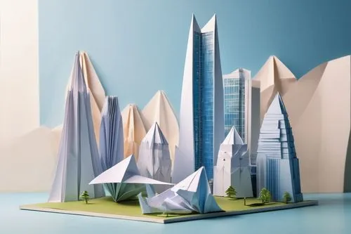 lowpoly,futuristic architecture,bjarke,maquette,unbuilt,futuristic landscape,3d rendering,maquettes,low poly,europan,gehry,skyscrapers,shard of glass,sky space concept,glass pyramid,supertall,virtual landscape,3d fantasy,redevelop,monoliths,Unique,Paper Cuts,Paper Cuts 02