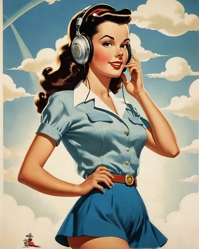 telephone operator,retro pin up girl,retro pin up girls,switchboard operator,retro women,flight attendant,pin ups,stewardess,pin-up girl,pin up girl,pin up,pin-up,retro girl,retro woman,pin-up girls,pinup girl,pin-up model,50's style,vintage women,pin up girls,Illustration,Retro,Retro 18