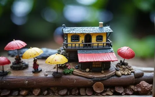 miniature house,fairy house,dolls houses,the gingerbread house,gingerbread house,gingerbread houses,wooden toys,mushroom landscape,fairy village,insect house,japanese garden ornament,little house,doll house,wooden birdhouse,miniature figures,popeye village,model house,dollhouse accessory,japanese kuchenbaum,korean folk village,Photography,General,Cinematic