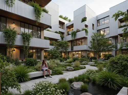 garden design sydney,cohousing,biopolis,landscape design sydney,bahru,residential,interlace,new housing development,greenacre,multifamily,courtyards,liveability,cube stilt houses,townhomes,apartment complex,apartment block,maisonettes,landscape designers sydney,arkitekter,apartments