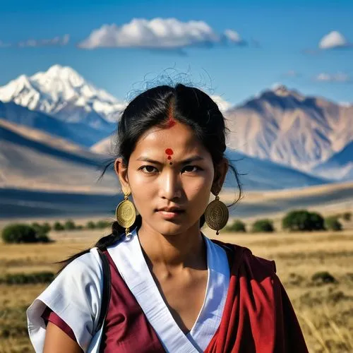 bhutanese,nepalese,mongolian girl,ladakhi,yakkha,newari,Conceptual Art,Fantasy,Fantasy 07