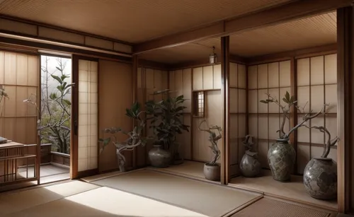 organic japan china Modernism,
,japanese-style room,ryokan,japanese architecture,bamboo plants,bamboo curtain,tea ceremony,japanese zen garden,ikebana,tatami,junshan yinzhen,japanese garden ornament,3