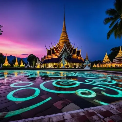 buddhist temple complex thailand,grand palace,thai temple,thai,thailand,bangkok,thailad,southeast asia,chiang mai,cambodia,phra nakhon si ayutthaya,vientiane,thai pattern,somtum,chiang rai,thai buddha,dhammakaya pagoda,ayutthaya,myanmar,south east asia,Photography,General,Realistic