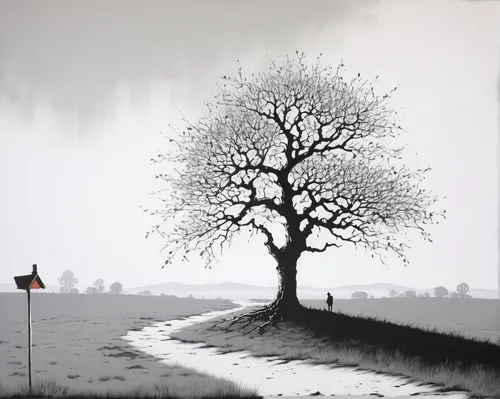 isolated tree,lone tree,winter landscape,winter background,treemsnow,black landscape,winter tree,snow scene,tree with swing,snow landscape,world digital painting,snow tree,girl with tree,tree silhouette,rural landscape,snowy tree,painted tree,red tree,old tree silhouette,early winter,Conceptual Art,Graffiti Art,Graffiti Art 12