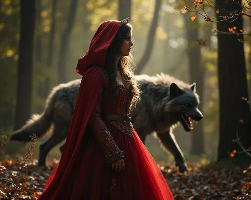 red riding hood,little red riding hood,red coat,red cape,shepherdess,fantasy picture,Photography,Fashion Photography,Fashion Photography 05