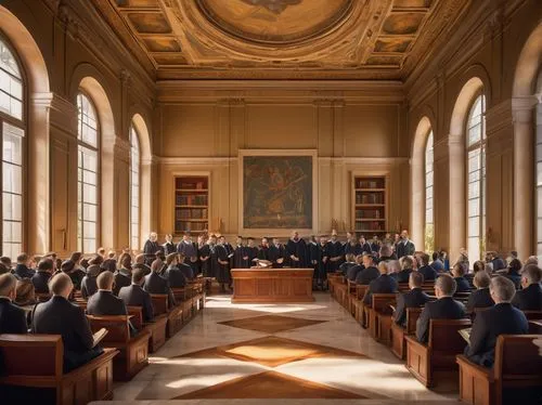 concilium,conciliazione,synod,collegium,sspx,unidroit,honorary court,courtroom,certiorari,choir,court of law,consistory,lecture hall,church choir,bocconi,mozarteum,tribunate,seminarians,boychoir,ordinariates,Art,Classical Oil Painting,Classical Oil Painting 29