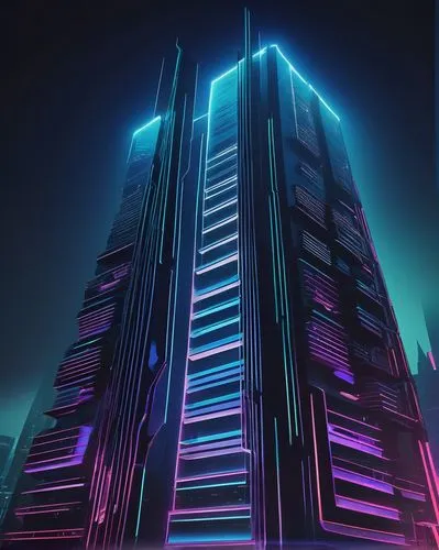 cybercity,skyscraper,electric tower,cybertown,pc tower,mainframes,ctbuh,tron,the skyscraper,cyberport,skyscraping,high rises,urban towers,highrises,residential tower,futuristic architecture,hypermodern,synth,supertall,high-rise building,Illustration,Realistic Fantasy,Realistic Fantasy 45