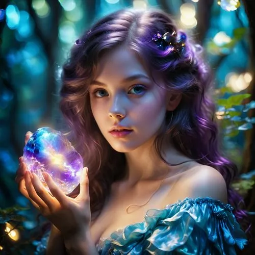 fairie,faery,faerie,mystical portrait of a girl,fae,fantasy portrait,fairy,fantasy picture,fairy galaxy,crystal ball-photography,fairy queen,magical,seelie,magicienne,little girl fairy,fantasy art,delenn,enchanting,enchants,fairy world,Illustration,Realistic Fantasy,Realistic Fantasy 37