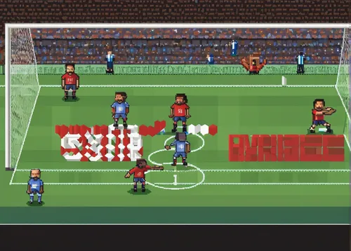 sports game,fifa 2018,world cup,8bit,children's soccer,pixel art,score a goal,pixelgrafic,eight-man football,futebol de salão,sega genesis,classic game,shot on goal,six-man football,corner ball,women's football,soccer kick,game illustration,penalty card,the referee,Unique,Pixel,Pixel 01