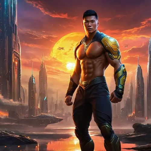 yuliang,kenshiro,namor,omac,zagor,caliandro,Illustration,Realistic Fantasy,Realistic Fantasy 01