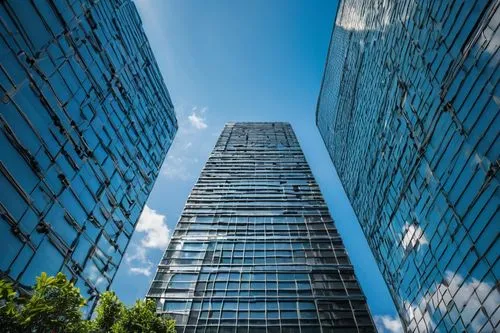 Modern futuristic skyscraper, sleek glass exterior, metallic accents, vibrant LED lights, intricate structural details, urban cityscape background, daytime, sunny weather, shallow depth of field, mini