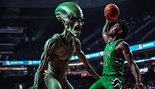 aliens,alien,extraterrestrial,nba,alien warrior,alien invasion,extraterrestrial life,et,area 51,knauel,abduction,dame’s rocket,ufos,ufo,green goblin,cgi,basketball,alien planet,alien ship,alien weapon,Conceptual Art,Sci-Fi,Sci-Fi 13