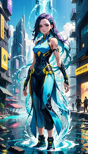 water-the sword lily,aqua,zodiac sign libra,medusa,monsoon banner,bjork,cg artwork,libra,medusa gorgon,fantasia,uruburu,cyberpunk,sprint woman,goddess of justice,aquarius,mezzelune,navi,aura,aurajoki,lux,Anime,Anime,General