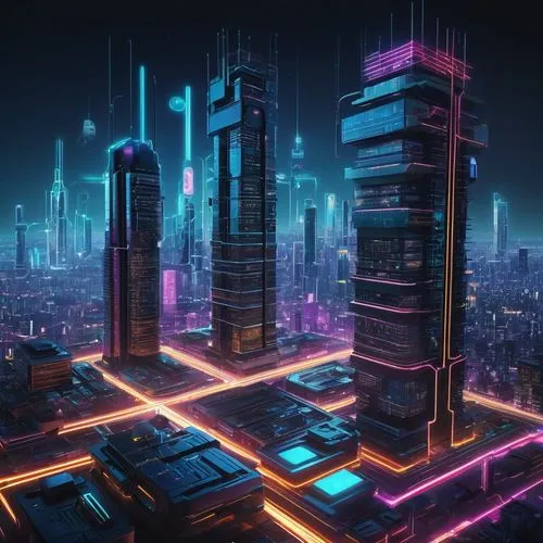 cybercity,cybertown,cyberport,cyberpunk,microdistrict,cyberia,cyberscene,metropolis,cityscape,futuristic,cyberworld,cyberview,tron,futuristic landscape,city blocks,colorful city,hypermodern,cybernet,capcities,synth,Conceptual Art,Fantasy,Fantasy 28