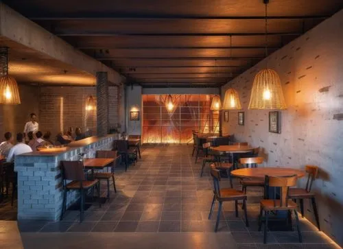 3d rendering,japanese restaurant,a restaurant,render,taproom,bistro,izakaya,new york restaurant,crown render,restaurants,wine bar,chefs kitchen,tile kitchen,3d rendered,3d render,brick oven pizza,salt bar,wine tavern,dining room,the coffee shop,Photography,General,Realistic