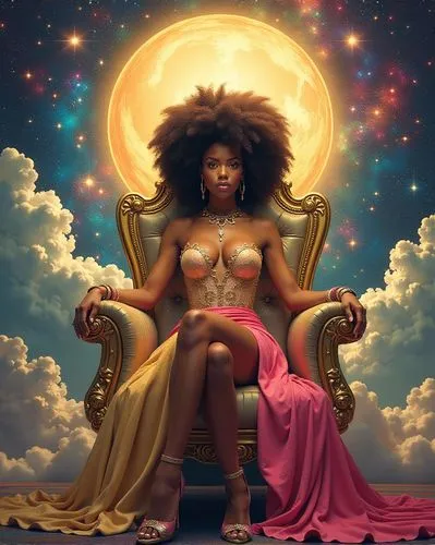 oshun,queenship,womanism,womanist,afrocentrism,black woman,Illustration,Retro,Retro 01