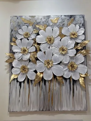 chrysanthemum exhibition,flower painting,gold flower,flower art,flower gold,golden flowers,flower wall en,flower frame,golden wreath,gold leaf,fabric flowers,decorative art,paper flowers,floral frame,flowers frame,white blossom,white petals,gold wall,frangipani,blossom gold foil