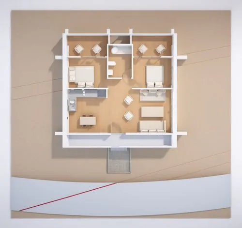 a house is shown with the ground level showing,electrical planning,passivhaus,habitaciones,nuclear reactor,wastewater treatment,floorplans,Photography,General,Realistic