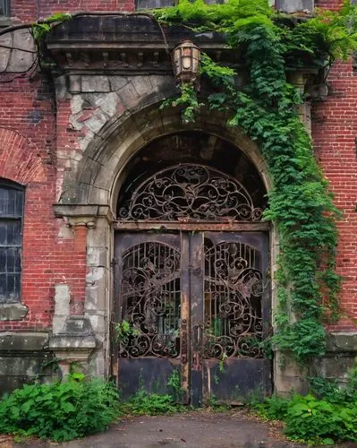 garden door,iron gate,front gate,old door,gate,entrances,kykuit,iron door,doorways,abandoned building,wood gate,entranceway,lost place,creepy doorway,entrada,gateway,rufford,doorway,sanitorium,old factory,Illustration,Realistic Fantasy,Realistic Fantasy 02