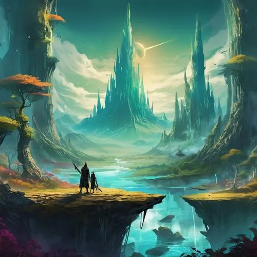 fantasy landscape,mushroom landscape,fantasy picture,fantasy art,3d fantasy,futuristic landscape,alfheim,fantasy world,fantasia,fairy world,wonderlands,alien world,dreamlands,realms,explorers,subkingdom,wildstar,otherworld,alien planet,dream world,Conceptual Art,Fantasy,Fantasy 02