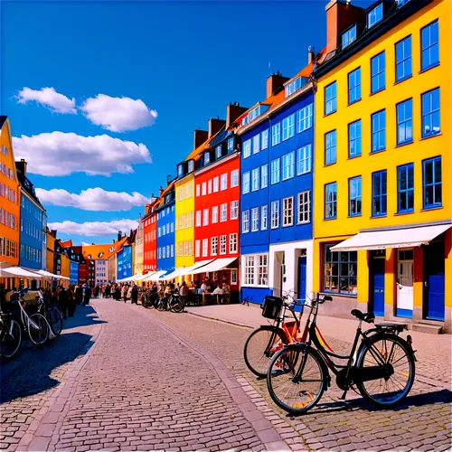 stortorget,nyhavn,garrison,copenhagen,drottninggatan,gatan,bryggen,bryggman,uppsala,hanseatic city,luneburg,nygatan,denmark,bryggeri,odense,nytorv,danmark,regensburg,colorful city,altstadt,Art,Artistic Painting,Artistic Painting 46