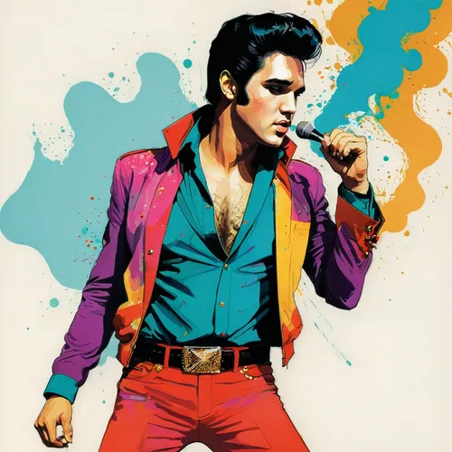 elvis presley,elvis,elvis impersonator,the king of pop,pop art style,cool pop art,70's icon,freddie mercury,michael joseph jackson,pop art colors,michael jackson,modern pop art,prince,60's icon,effect pop art,pop art,purple rain,pop art effect,eighties,thriller,Illustration,Paper based,Paper Based 19