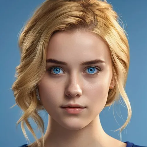 elsa,girl portrait,piper,portrait of a girl,clementine,portrait background,blue eyes,ojos azules,lena,heterochromia,digital painting,the blue eye,blue background,young woman,eufiliya,cinderella,blonde woman,blue eye,della,women's eyes,Photography,General,Realistic