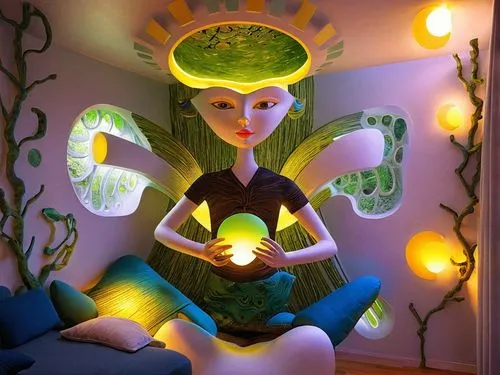 neon body painting,lotus with hands,biophilia,rosicrucian,psychonauts,anahata,Conceptual Art,Daily,Daily 28