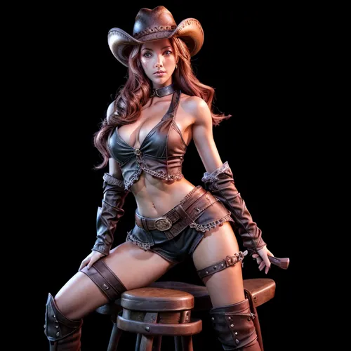 cowgirl,cowgirl,cowgirls,leather hat,3d figure,game figure,cowboy bone,the hat-female,poker primrose,3d model,cowboy hat,ranger,gunfighter,cowboy,cow boy,sheriff,barmaid,cuirass,cheyenne,huntress,nora