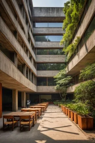 seidler,taikoo,interlace,biopolis,esade,barbican,schulich,dlsu,shenzhen vocational college,robarts,atriums,technion,embl,yonsei,brutalist,unsw,politecnico,lasdun,scampia,courtyards,Art,Classical Oil Painting,Classical Oil Painting 09