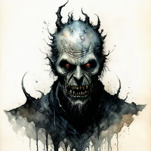 templesmith,grimmett,nightbreed,voorhees,death head,ryuk,Illustration,Abstract Fantasy,Abstract Fantasy 18